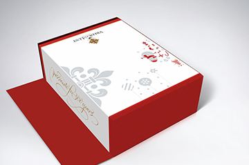 紅酒聖誕包裝禮盒設計